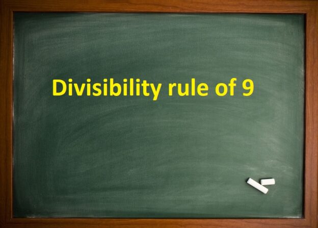 Divisibility Rule Of 9