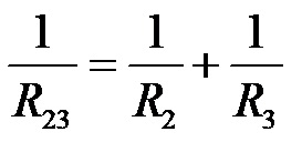 Electrical resistance in the parallel connection