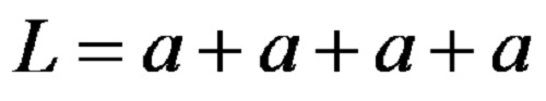 Formula for perimeter of a square
