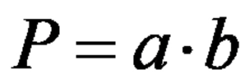 Formula for the area of a rectangle
