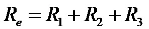 Formula for total resistance in a series circuit