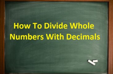 How To Divide Whole Numbers With Decimals