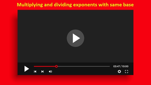 Multiplying and dividing exponents with same base