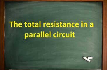 The total resistance in a parallel circuit