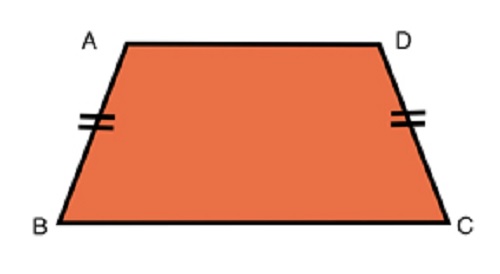 An isosceles trapezoid
