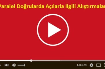 Paralel Doğrularda Açılarla Ilgili Alıştırmalar