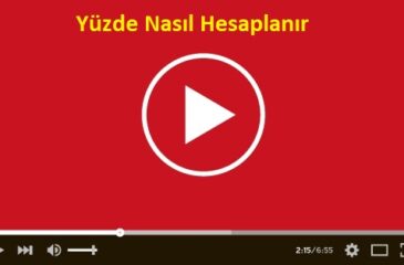 Yüzde Nasıl Hesaplanır