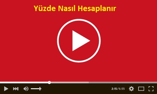 Yüzde Nasıl Hesaplanır