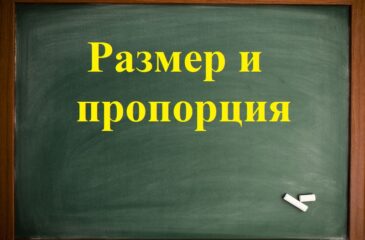 Пропорция и размер