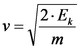 Формула за изчисляване на скоростта чрез маса и кинетична енергия