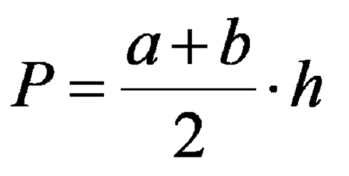 Формула за площта на трапец